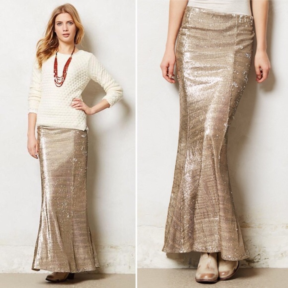 Anthropologie Maxi Skirt